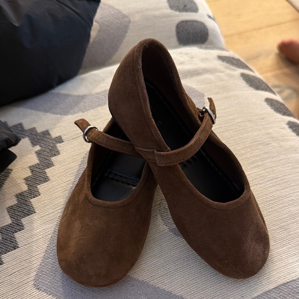 Girls Brown Mary Jane Dress Shoes